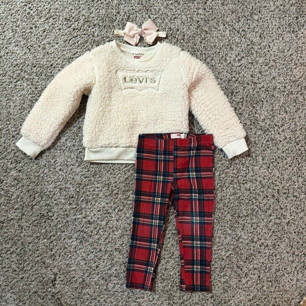 Levi’s Sweater Girls 3T Sherpa Long Sleeve With Pants